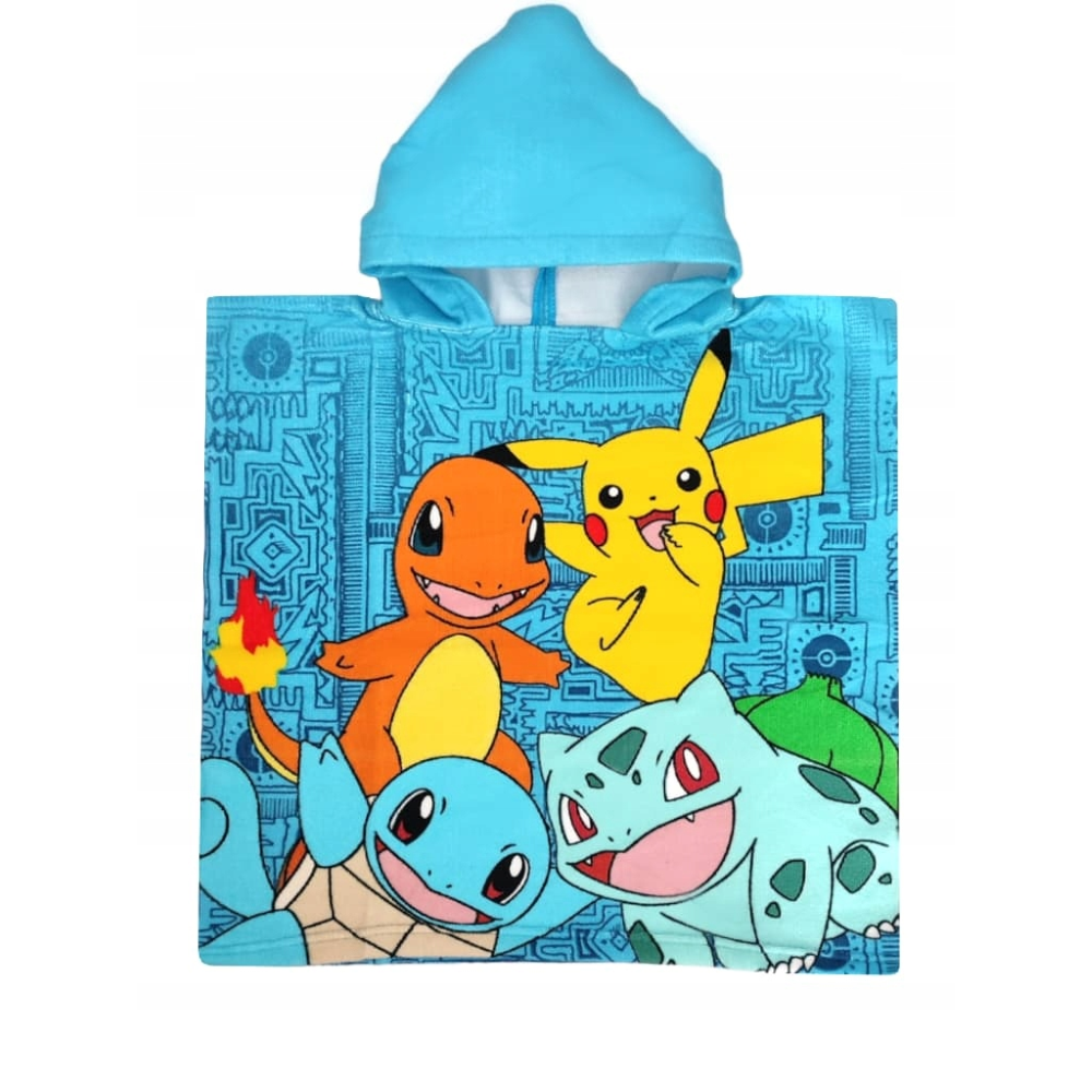 Poncho Mare Pokemon in Microcotone Cm. 100x50 100%pl - 2023pok017