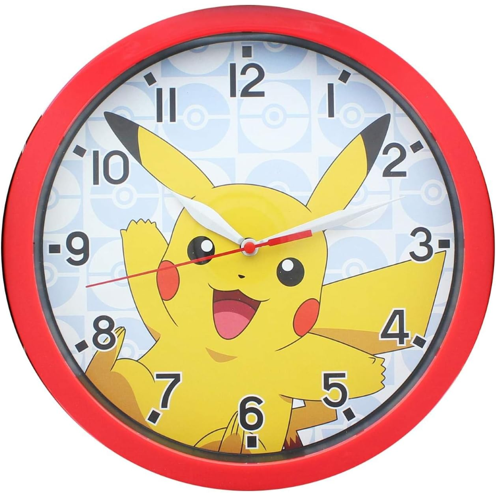 Orologio Pikachu Pokémon da Parete Diametro Cm. 25 - Pok3159