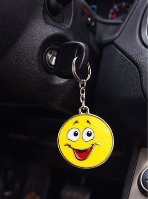 Portachiavi Smile Risata in Metallo Colorato con Cm.9 - R066800