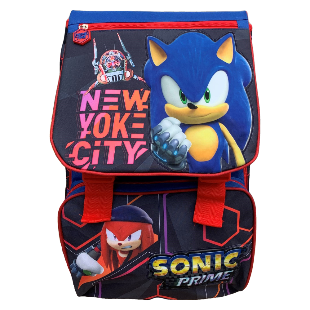 Zaino Estensibile Ergonomico Sonic Prime Deluxe Borsa Scuola 41 CM - 111162279