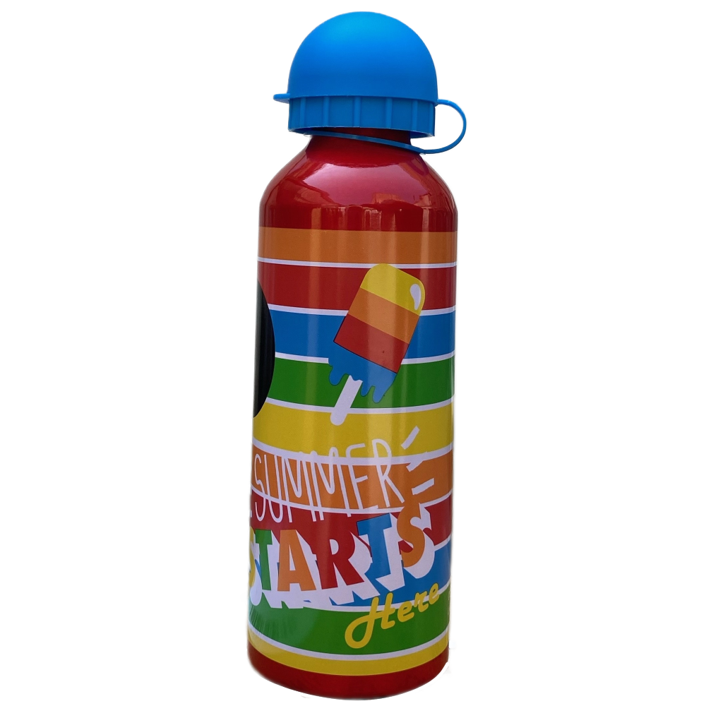 Borraccia in Alluminio Mickey Mouse DISNEY Topolino con Beccuccio e Coperchio 500 Ml - Mk30008/b