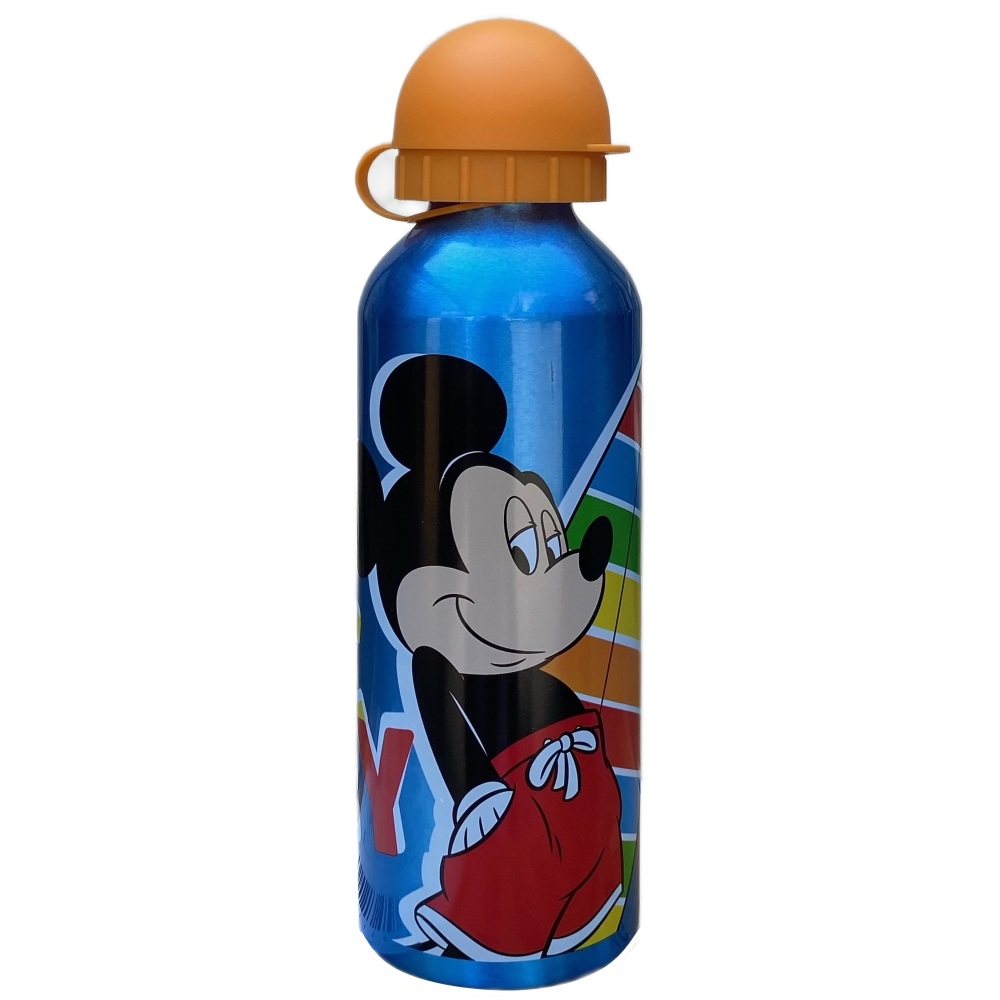 Borraccia in Alluminio Mickey Mouse DISNEY Topolino con Beccuccio e Coperchio 500 Ml - Mk30008/a