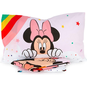 Completo Lenzuola Minnie Mouse DISNEY Sottolenzuola Lenzuola Federa Letto Singolo - Minnie-101