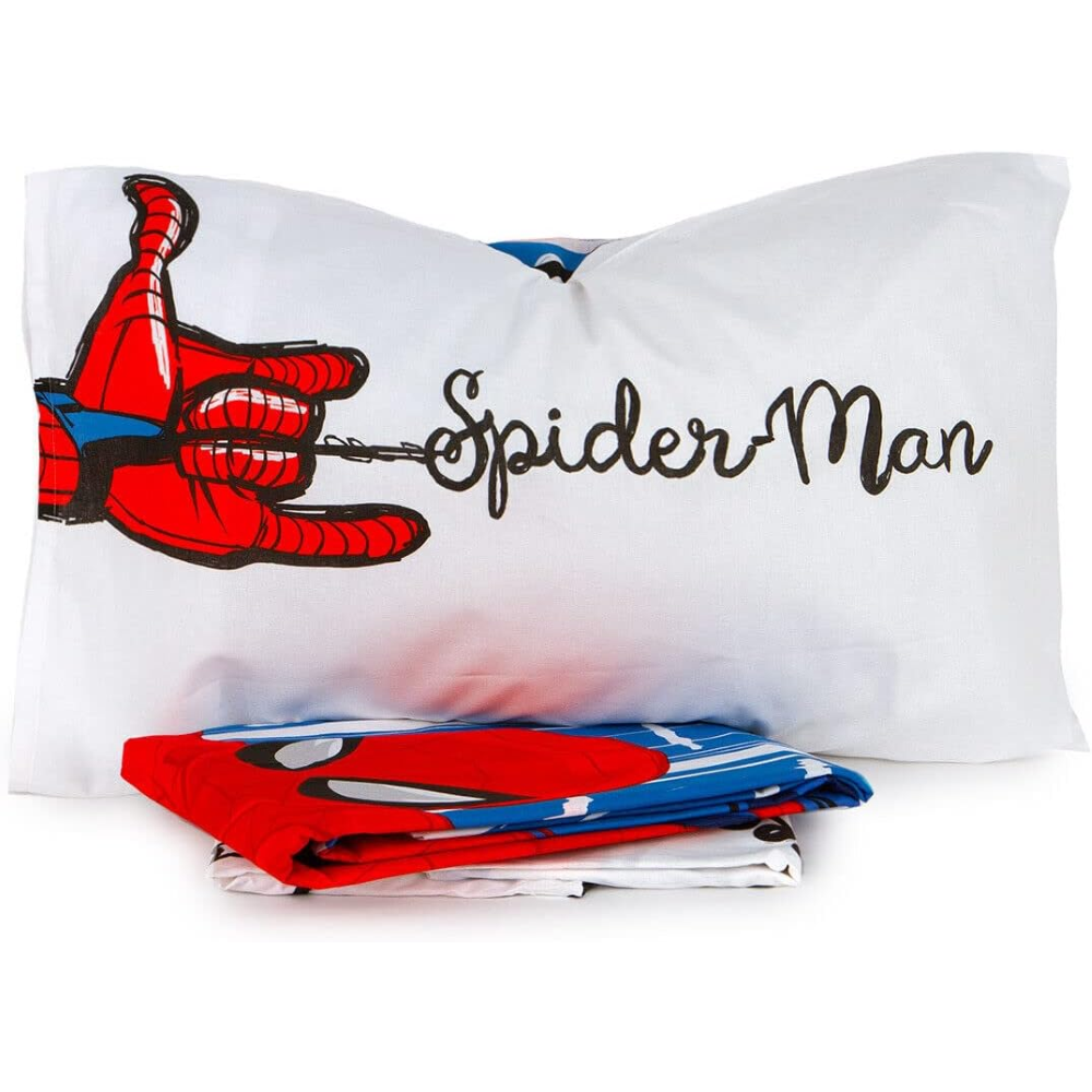 Completo Lenzuola Spiderman MARVEL Sottolenzuola Lenzuola Federa Letto Singolo - Spiderman-Sdc6