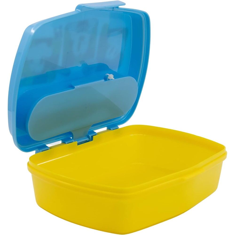 Portamerenda con Posate Topolino DISNEY Forchetta e Cucchiaio Contenitore Portapranzo - St74309