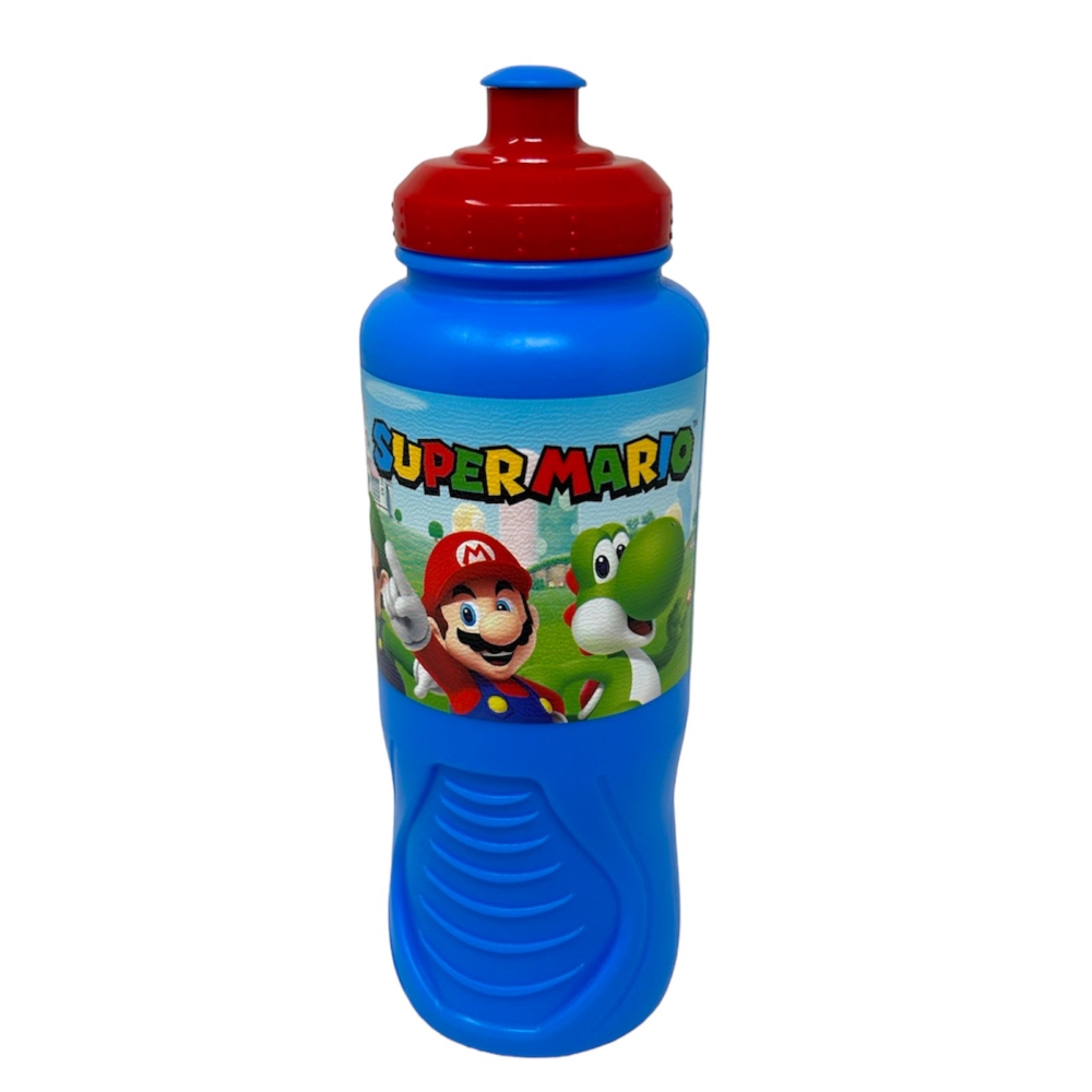 Set Borraccia e Portamerenda Super Mario 2 Pezzi in Plastica Riutilizzabile Bpa Free