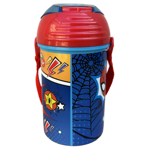 Borraccia Pop-Up Spiderman MARVEL Bottiglia in Plastica Riutilizzabile con Tracolla 450 Ml - St74769