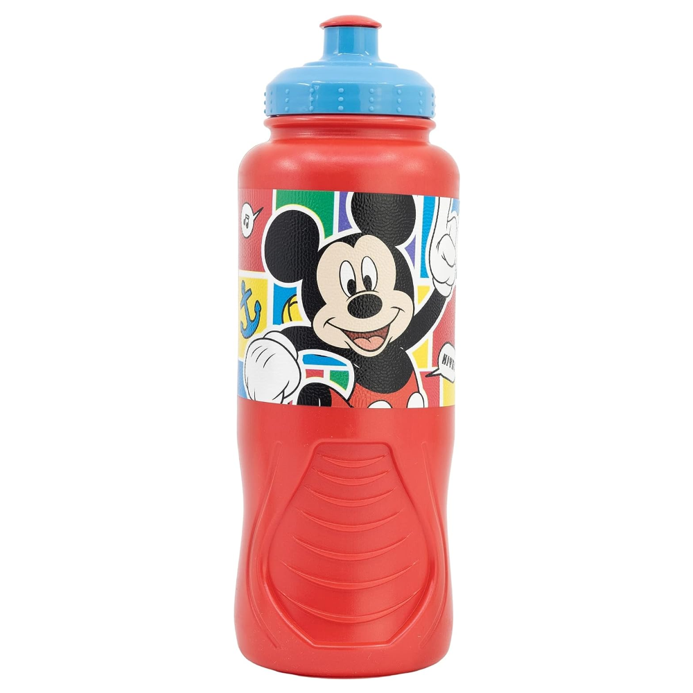 Set Borraccia e Portamerenda Topolino DISNEY 2 Pezzi in Plastica Riutilizzabile Bpa Free