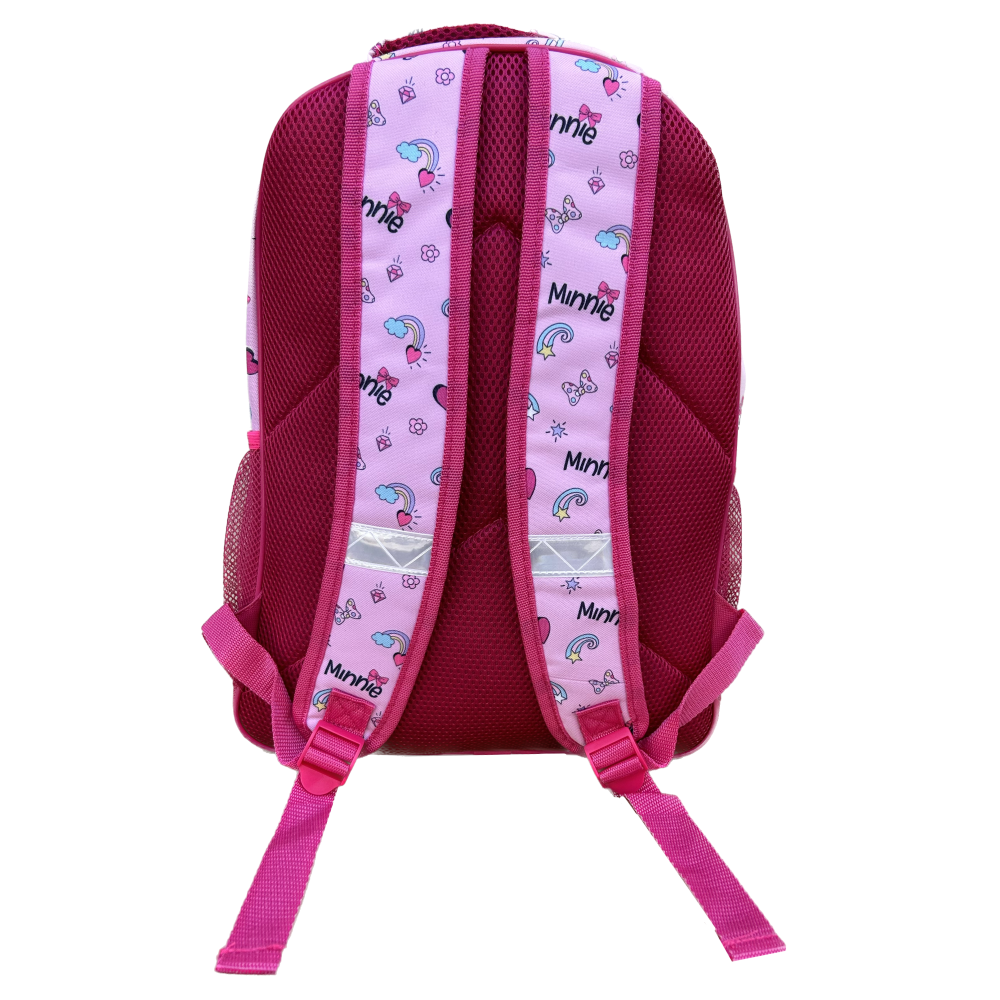 Zaino Scuola Minnie DISNEY Borsa con 3 Tasche Scuola Tempo Libero Bambina - Min23-2017