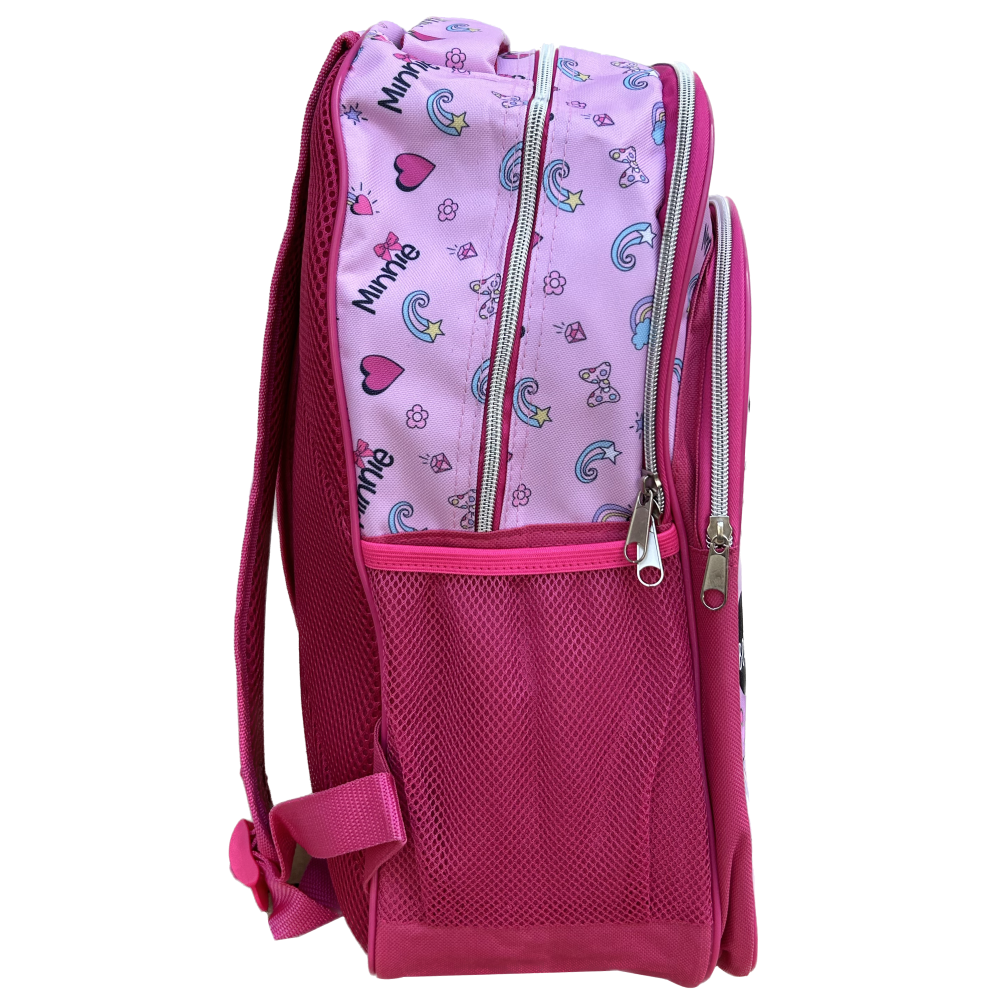 Zaino Scuola Minnie DISNEY Borsa con 3 Tasche Scuola Tempo Libero Bambina - Min23-2017