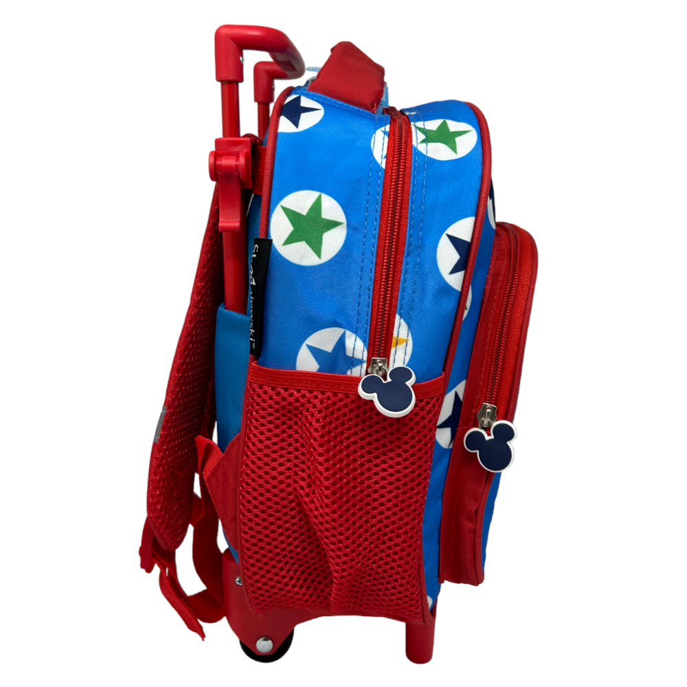 Zaino Asilo Trolley Topolino DISNEY 2 Ruote Manico Allungabile Cm.30 - 659102