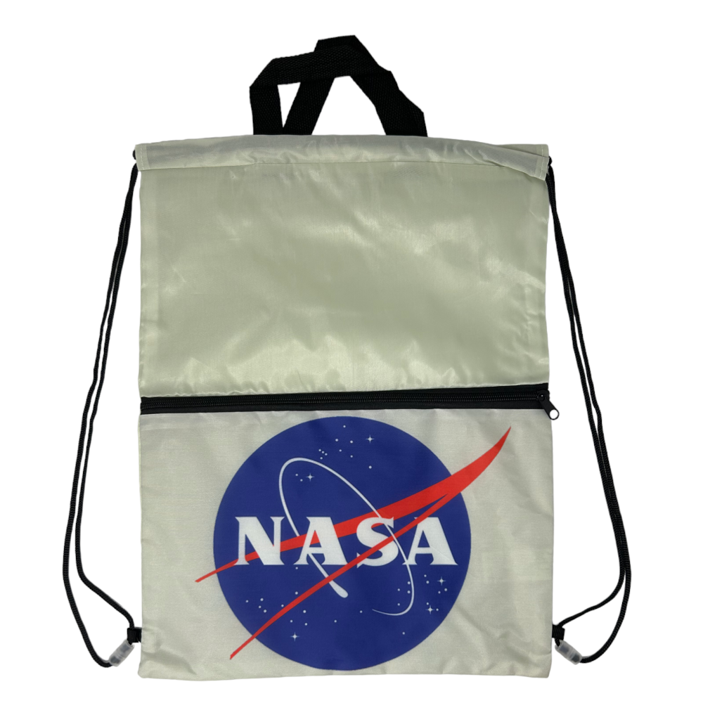 Sacca Nasa con Chiusura a Coulisse Tasca Frontale Borsa Tempo Libero Palestra Cm. 44x34 - Na0852grigio