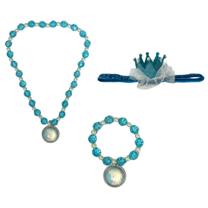 Accessori Capelli Frozen Elsa Anna DISNEY Fascetta per Capelli, Braccialetto e Collana
