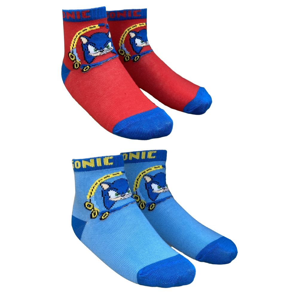 Calzini Sonic Riccio Supersonico in Cotone Due Paia - Sn4506mc