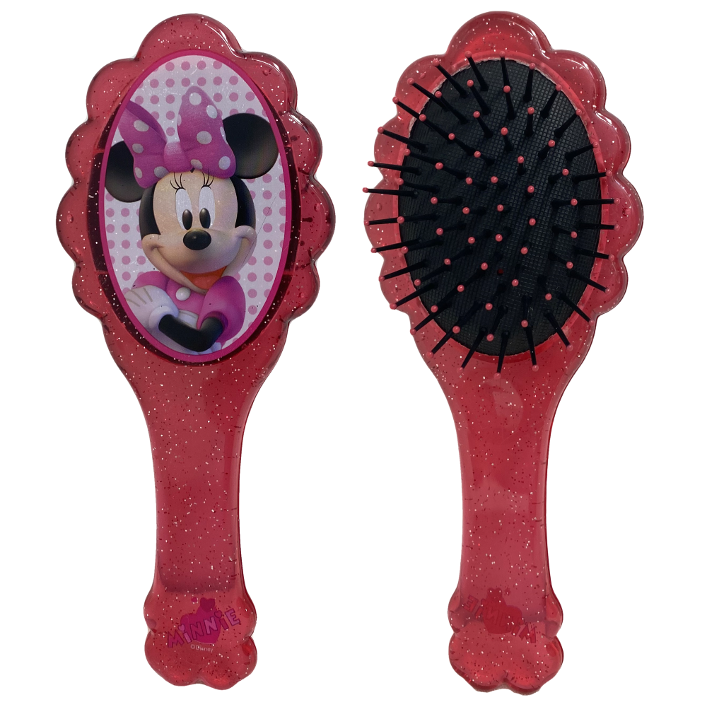 Set Accessori Capelli Minnie DISNEY 8 Pezzi Spazzola Clik Clak Elastici - As4898fuxia