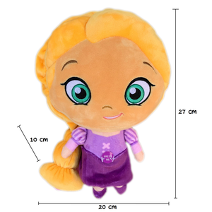 Peluche Rapunzel Principesse DISNEY Testone Pupazzo con Suono CM 28 - Dsp20-9350-1