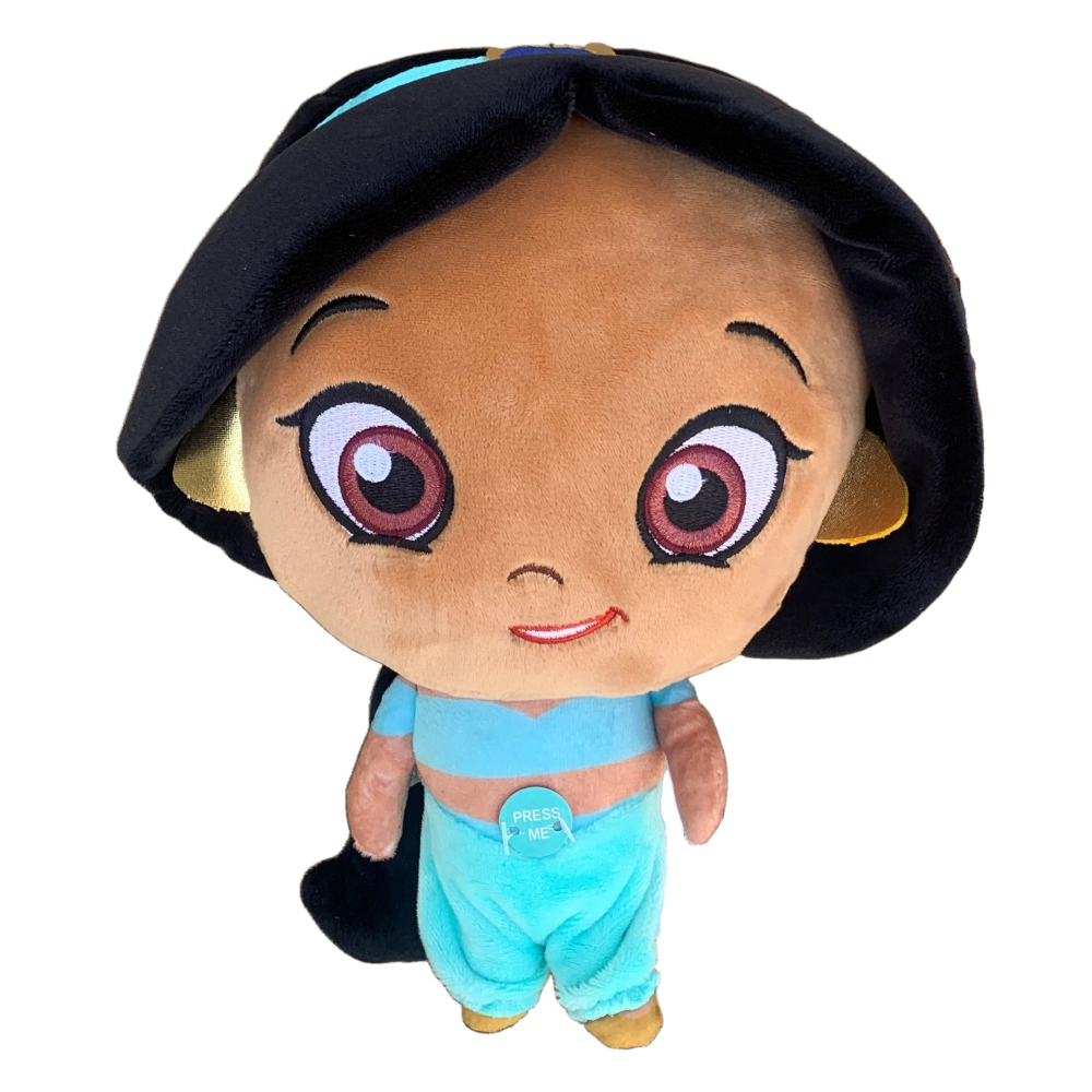 Peluche Jasmine Principesse DISNEY Testone Pupazzo con Suono CM 28 - Dsp20-9350-7