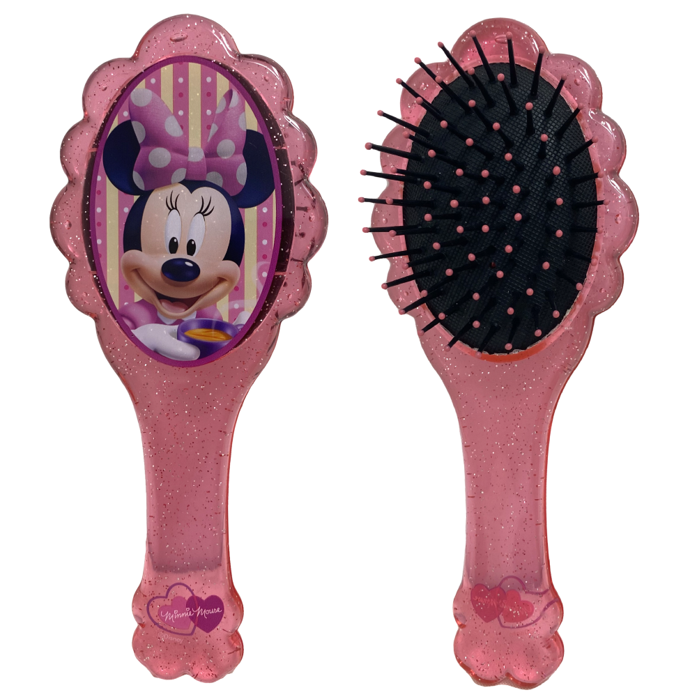 Set Accessori Capelli Minnie DISNEY 8 Pezzi Spazzola Clik Clak Elastici - As4898rosa