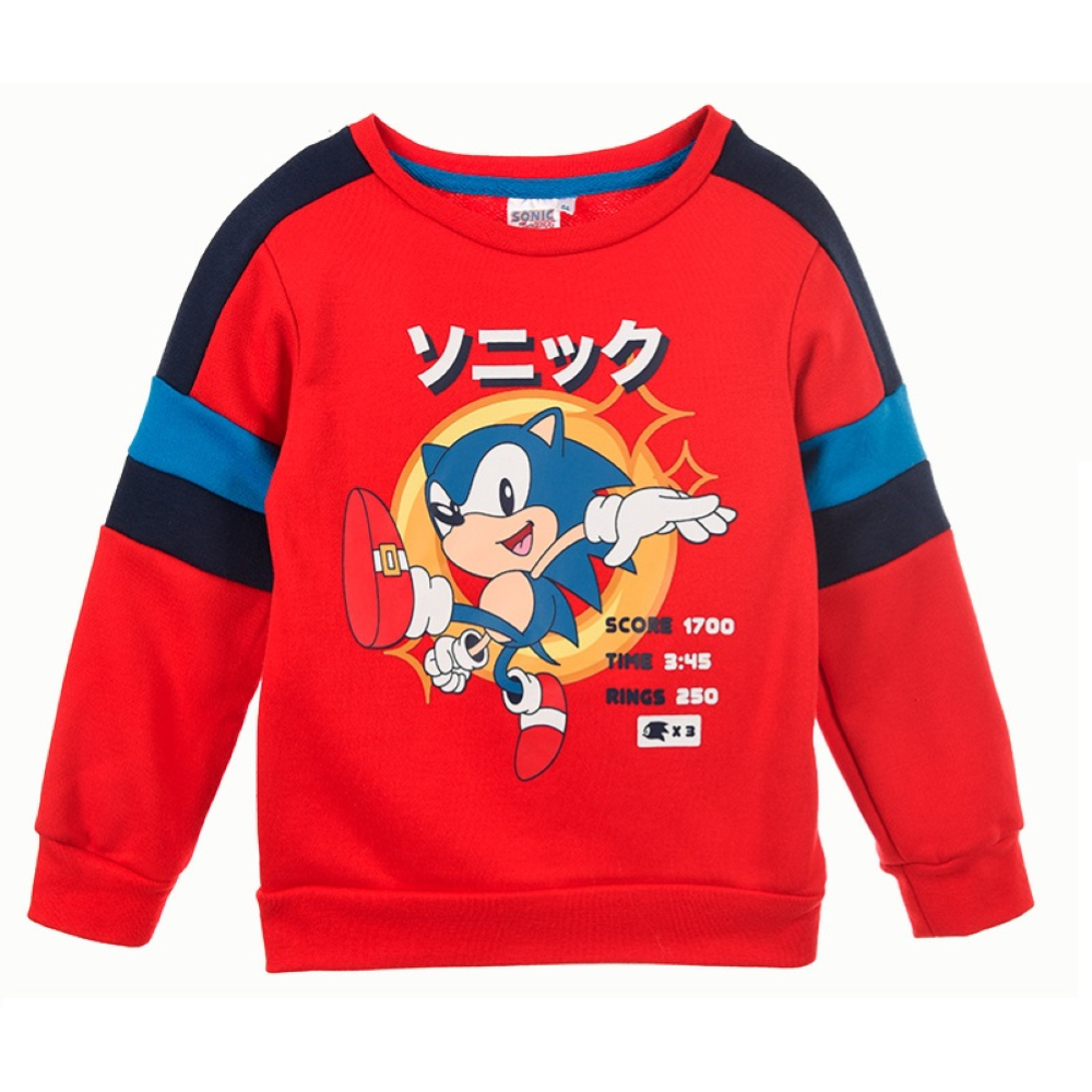 Felpa Sonic Maglia Bambino Sun City - Hw1242rosso