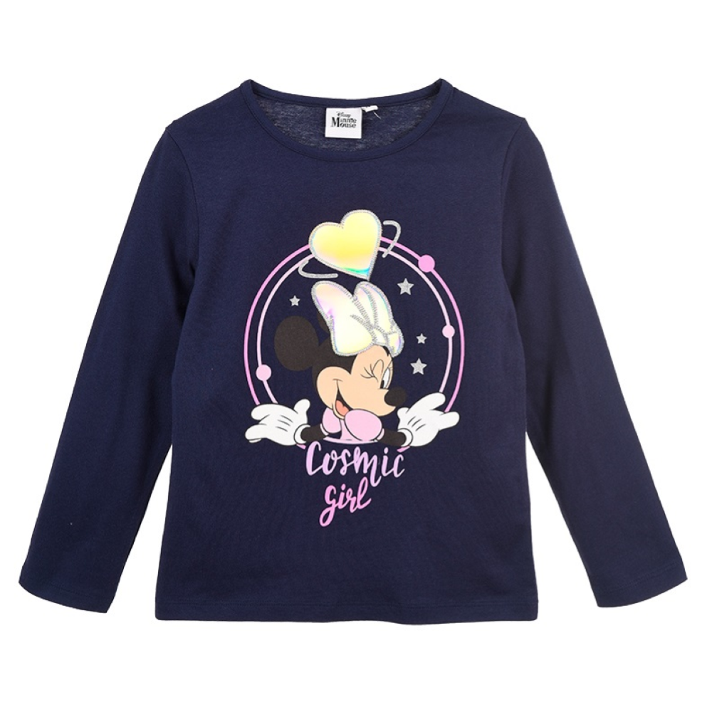 T-Shirt M.l. Minnie Mouse DISNEY Maglietta Neonata Bambina Sun City - Hw1058blu