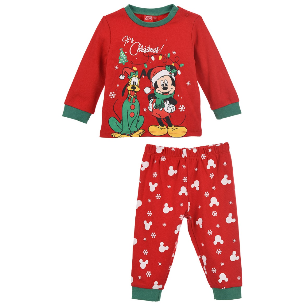 Pigiama Natalizio Mickey Mouse DISNEY Topolino Neonato Sun City - Hw0361rosso