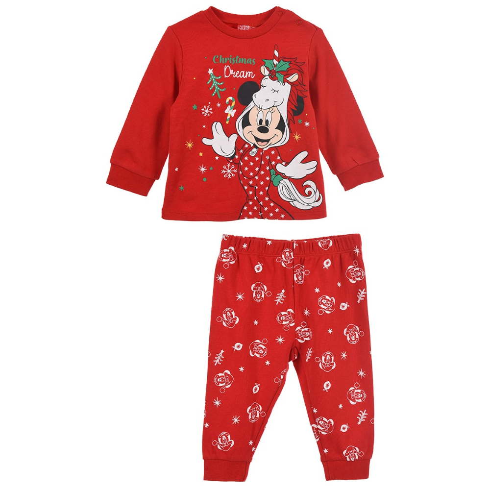 Pigiama Natalizio Minnie DISNEY Neonata Sun City - Hw0359rosso