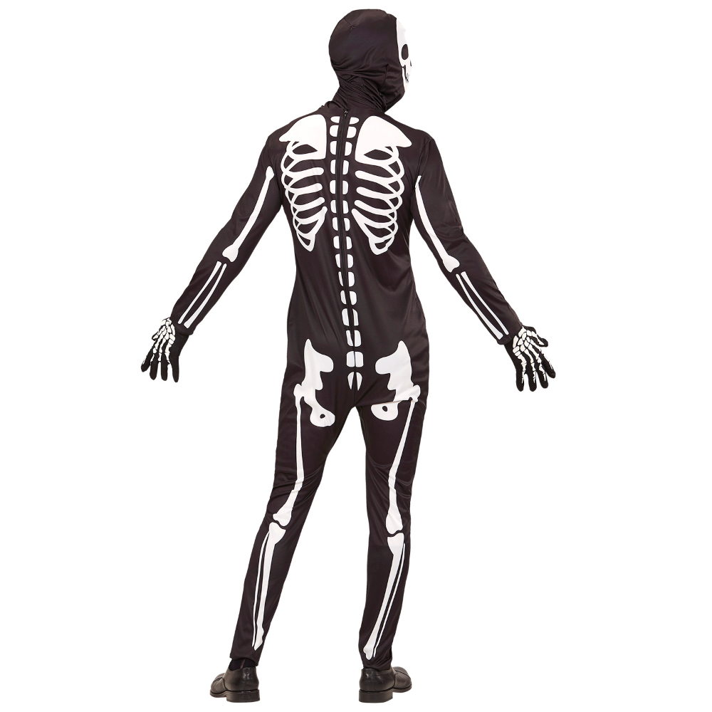 Vestito Carnevale Scheletro Arrapato Travestimento Halloween Uomo - 0369