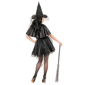 Vestito Carnevale Strega Travestimento Halloween Donna - 0631