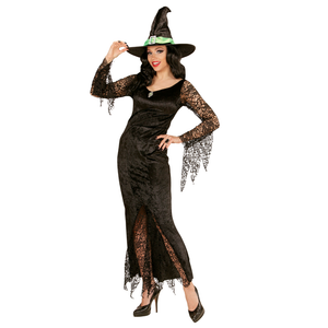 Vestito Carnevale Strega Travestimento Halloween Donna - 0650
