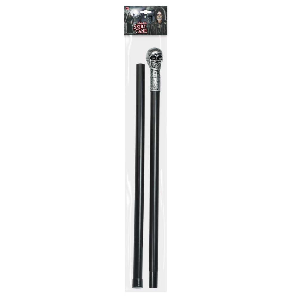 Bastone Teschio Abbattibile Accessori per Abito Vestito Travestimento Carnevale 105 CM - 07603