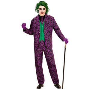 Costume con Accessori Evil Clown Abito Bastone con Teschio 105 CM Travestimento Halloween Adulto L - 1931+07603