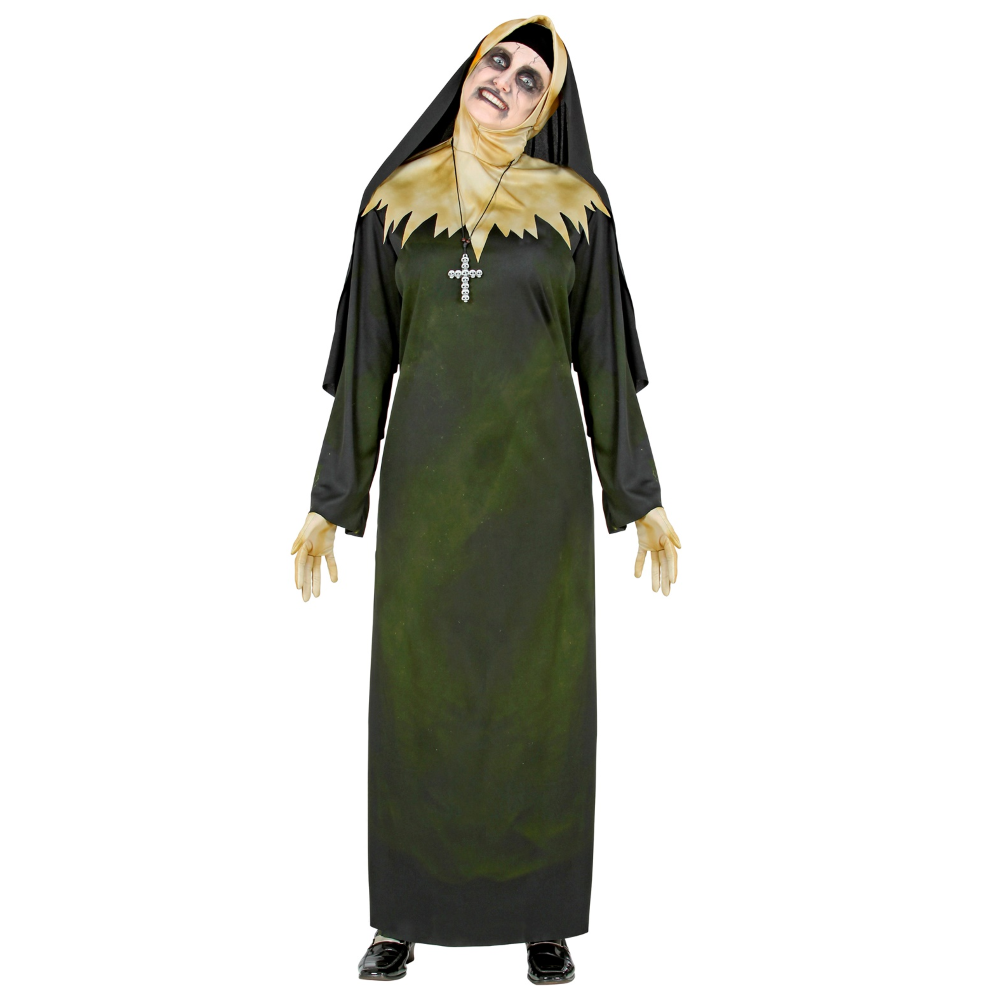 Vestito Carnevale Suora Demoniaca Travestimento Halloween Donna - 5226