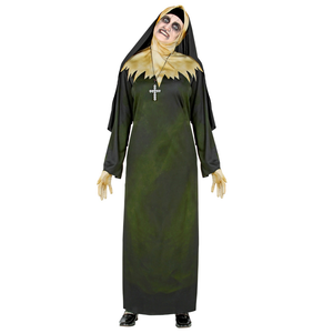 Vestito Carnevale Suora Demoniaca Travestimento Halloween Donna - 5226