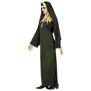 Vestito Carnevale Suora Demoniaca Travestimento Halloween Donna - 5226