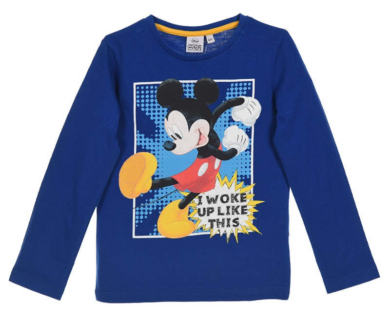 T-Shirt Topolino DISNEY Mickey Mouse Bambino Ragazzo Sun City 3/8 Anni - Hq1450blu