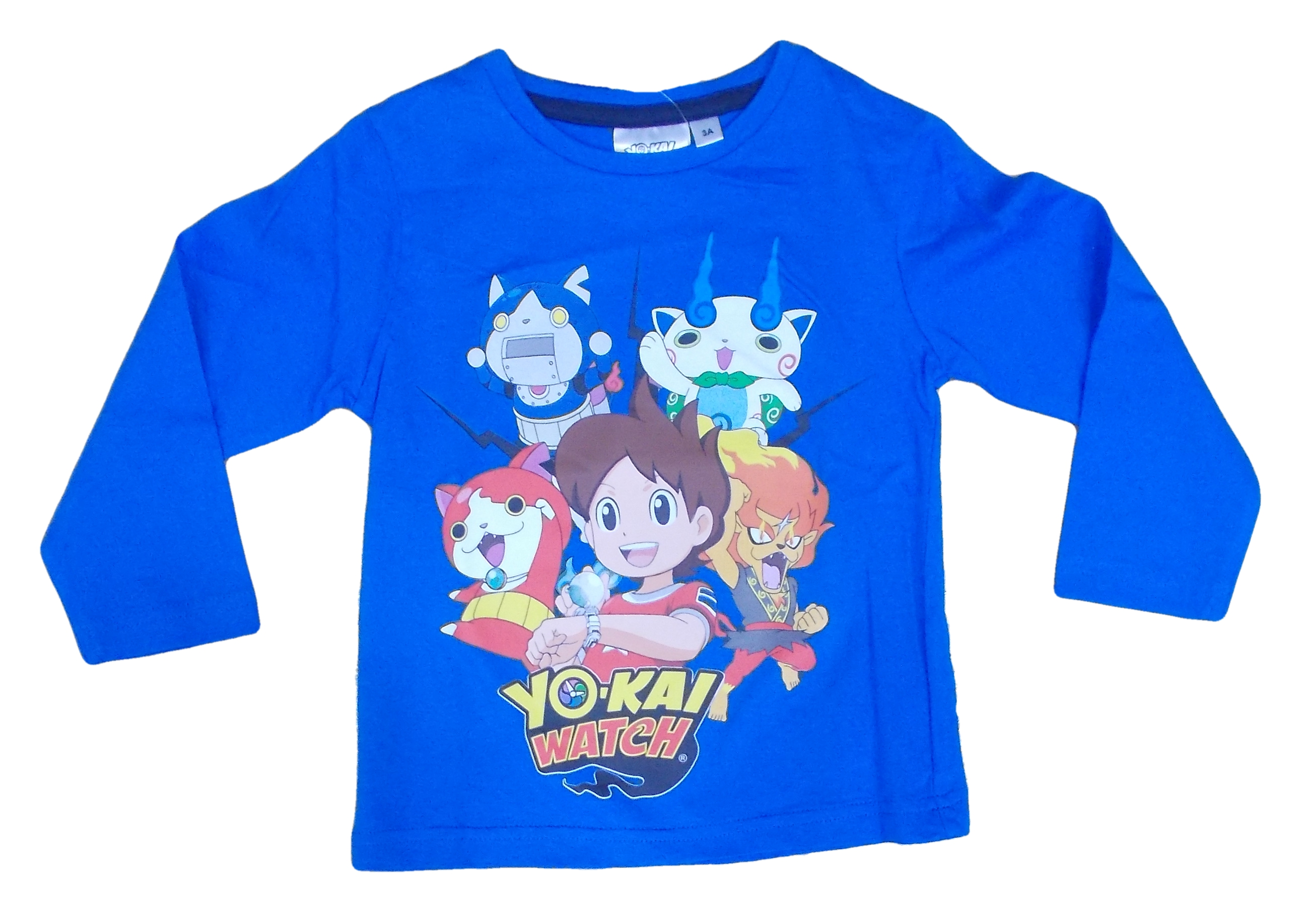 T-Shirt Yo Kai Watch Bambino Ragazzo Sun City 3/8 Anni - Hq1542azzurro