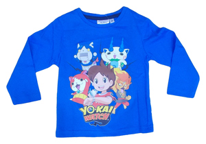 T-Shirt Yo Kai Watch Bambino Ragazzo Sun City 3/8 Anni - Hq1542azzurro