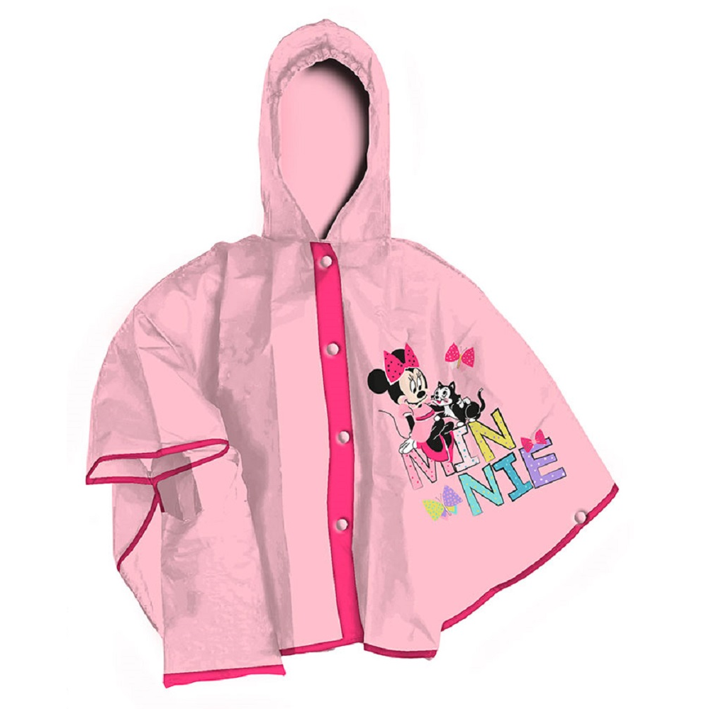 Set Pioggia Mantellina + Ombrello Minnie DISNEY 7/8 Anni Bambina - D06524mc+d06523mc