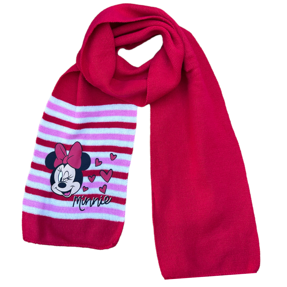 Set 3 Pezzi Minnie DISNEY Cappello Sciarpa Guanti Taglia Unica Bambini - D08245mc