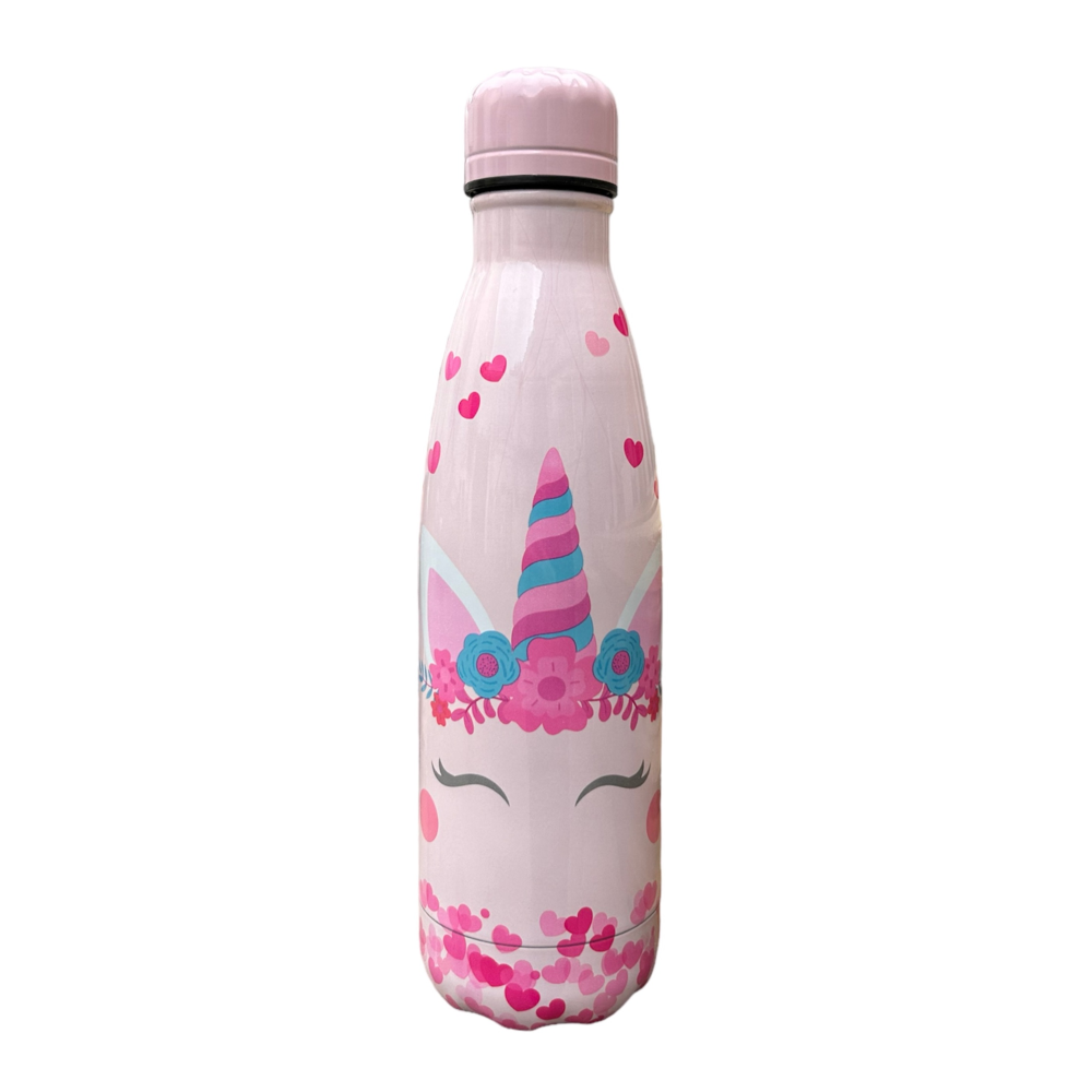 Bottiglia Termica in Acciaio Inossidabile Unicorno con Tappo Svitabile 500 Ml - X07883te/1