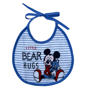 Bavette Topolino DISNEY Set 3 Bavaglini in Tessuto con Scatola - Wd2021