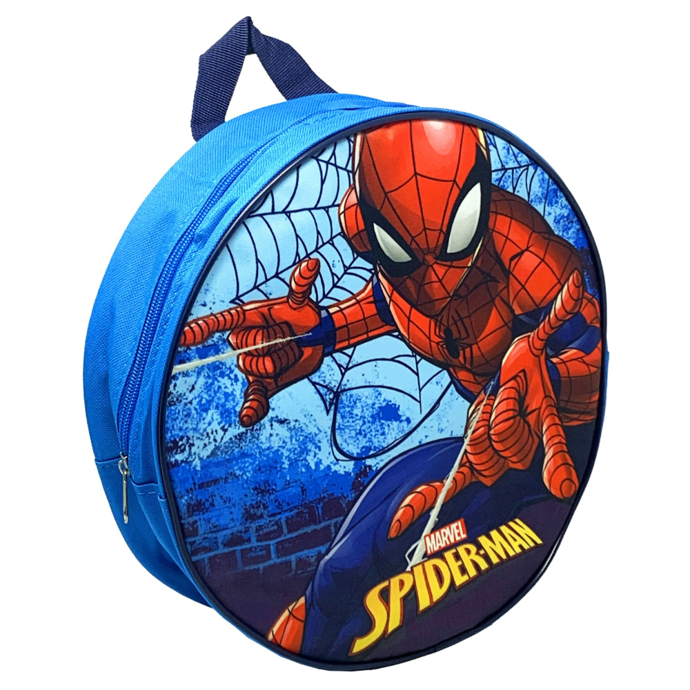 Zaino Asilo Rotondo Spiderman MARVEL Scuola Tempo Libero Bambino 27 CM - Sp23-1522