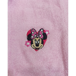 Accappatoio in Spugna 100% Cotone Minnie DISNEY Accappatoio con Cappuccio e Cintura - Min0927