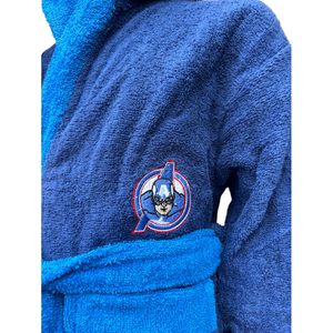 Accappatoio in Spugna 100% Cotone Avengers MARVEL Capitan America Accappatoio con Cappuccio e Cintura - Ave0921