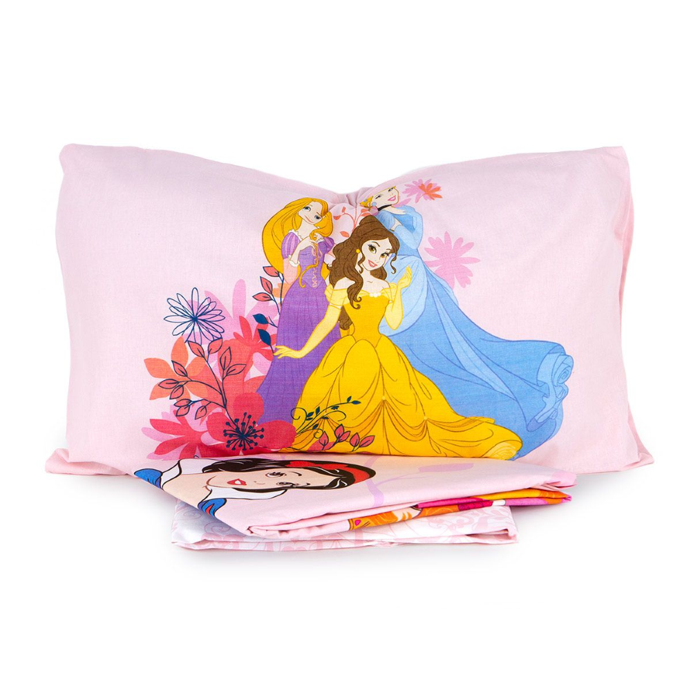 Completo Lenzuola Principesse DISNEY Sottolenzuola Lenzuola Federa Letto Singolo - Princess-Dp2