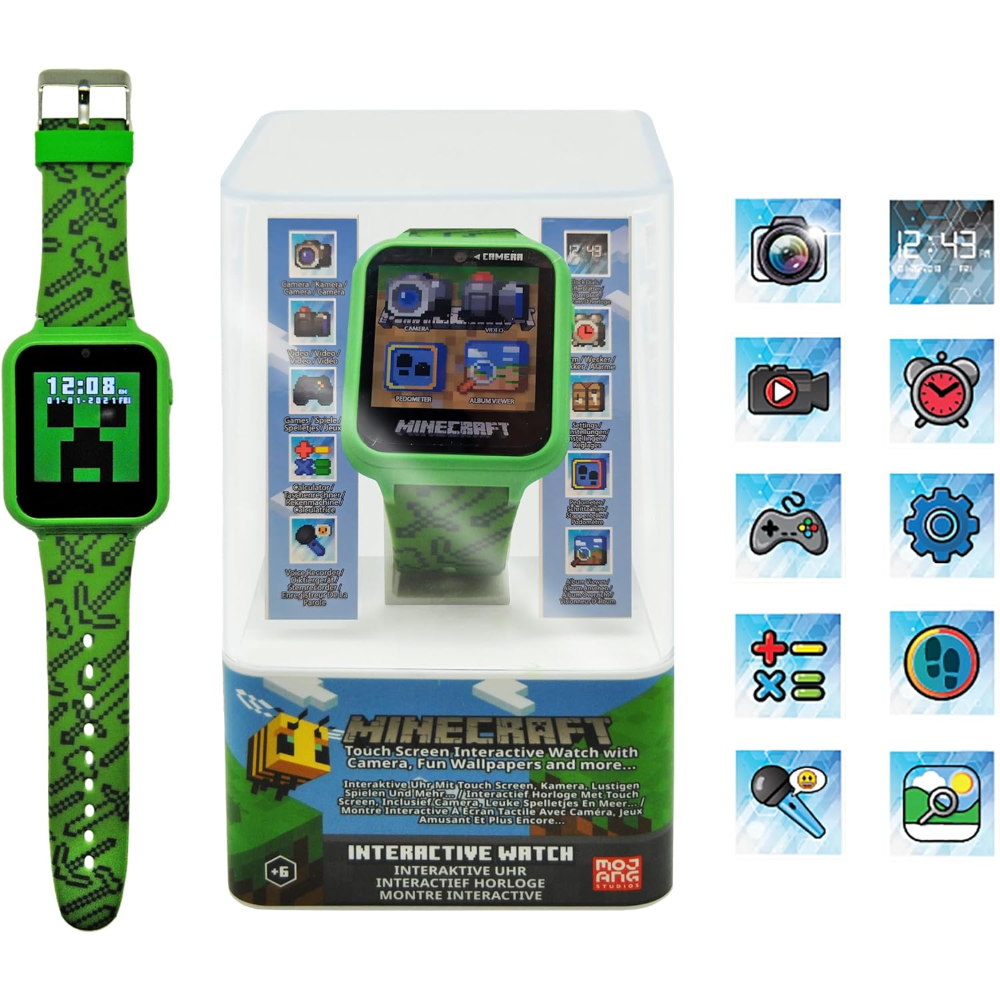Orologio Interattivo Minecraft Smartwatch Gioco Multifunzione con USB - Min4045