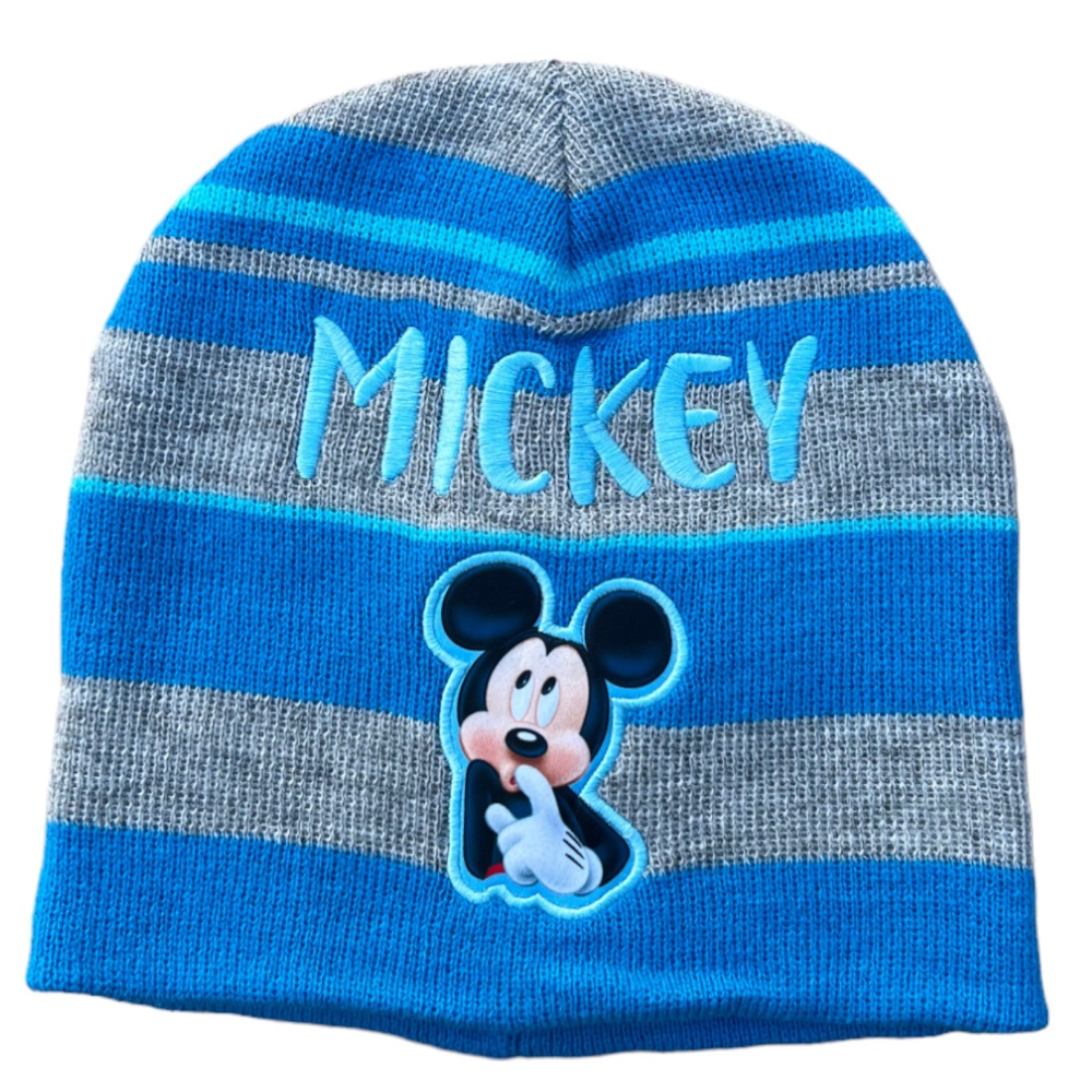 Cappello Invernale Scaldacollo Guanti Topolino DISNEY 3 Pz Taglia Unica - Mic22-2386celeste