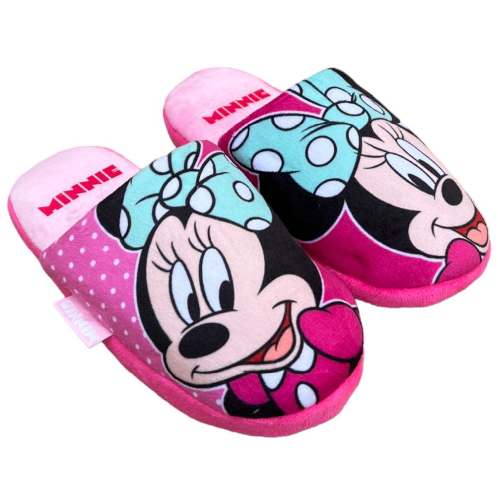 Pantofole Invernali Minnie DISNEY Ciabatte a Punta Chiusa Antiscivolo - Wd14079
