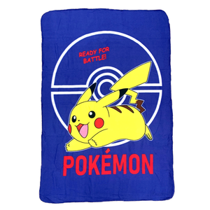 Coperta Plaid Pikachu Pokemon Cm.100x140 - Pok23-030