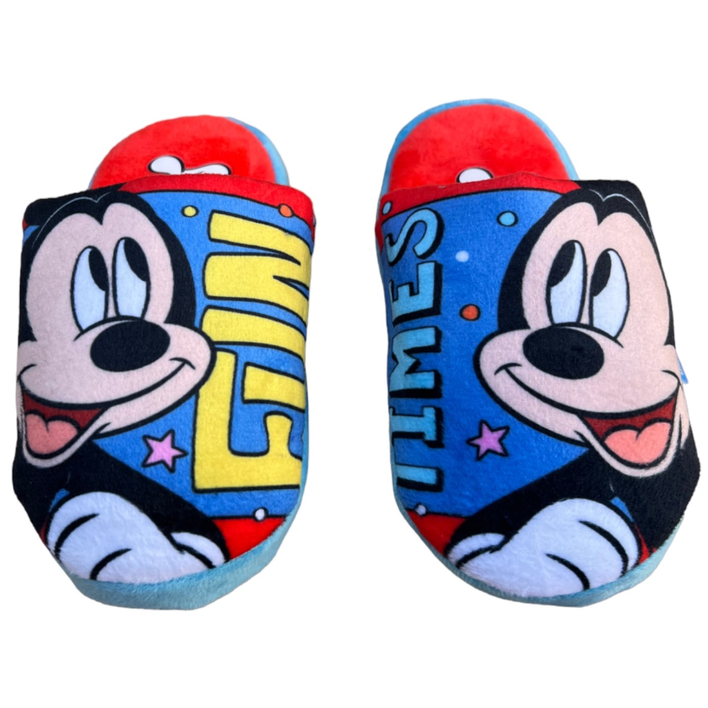 Pantofole Invernali Topolino DISNEY Ciabatte a Punta Chiusa Antiscivolo - Wd14077